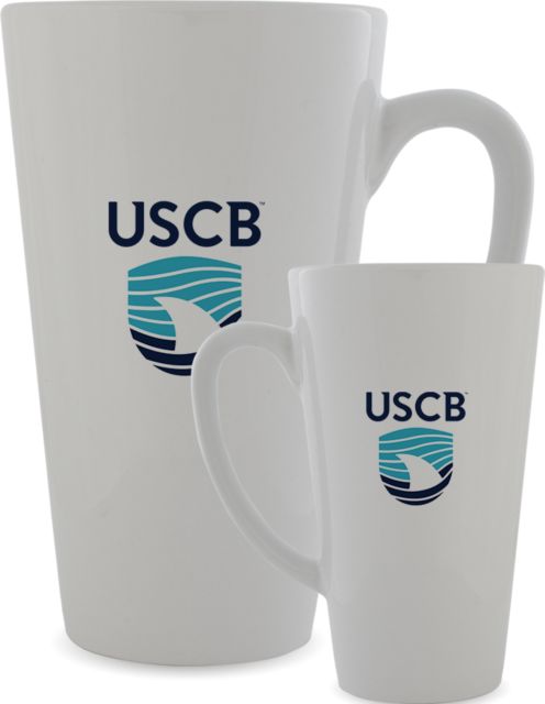South Carolina Beaufort Full Color Latte Mug 12oz USCB Shark FIn Athletics Mark - ONLINE ONLY