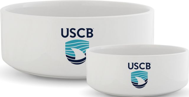 South Carolina Beaufort Ceramic Dog Bowl USCB Institutional  Mark Stacked - ONLINE ONLY