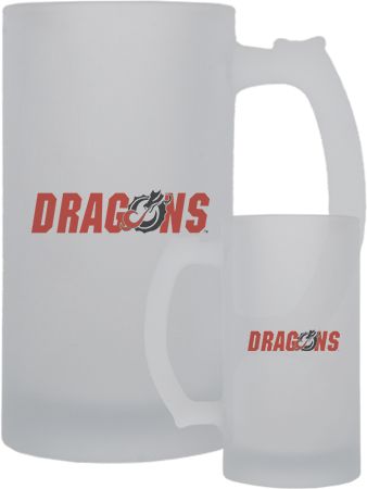 MSUM Full Color Decorative Frosted Glass Mug 16oz Dragons - ONLINE ONLY