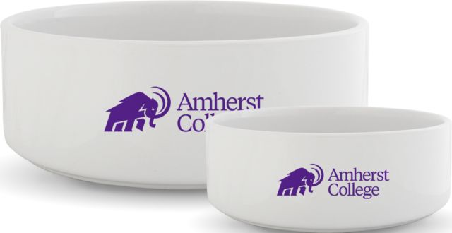 Amherst College Ceramic Dog Bowl Mammoth Amherst College Lock Up - ONLINE ONLY