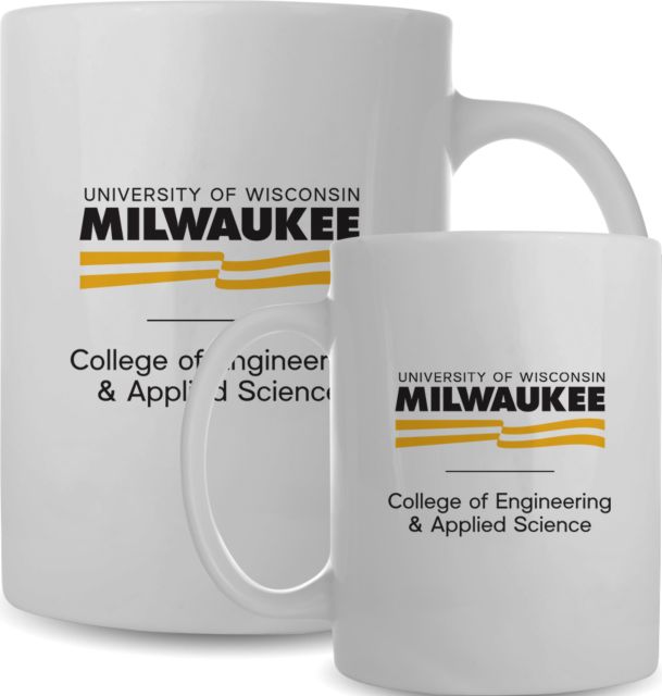 Wisconsin Milwaukee Full Color Mug 15oz UWM College of Engineering and Applied Science Condensed Mark - ONLINE ONLY