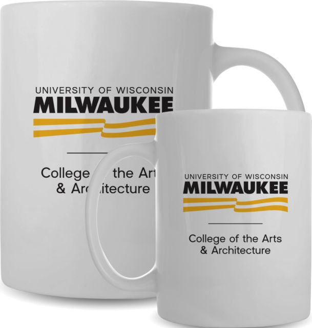 Wisconsin Milwaukee Full Color Mug 15oz UWM College of the Arts and Architecture Condensed Mark - ONLINE ONLY
