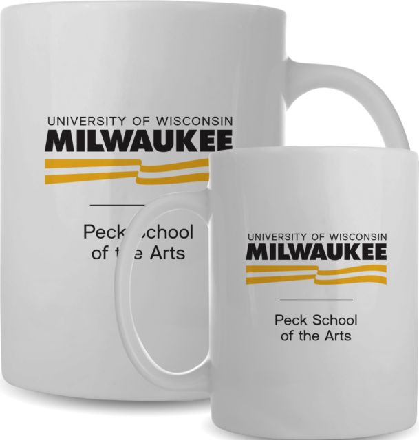 Wisconsin Milwaukee Full Color Mug 15oz UWM Peck School of the Arts Condensed Mark - ONLINE ONLY