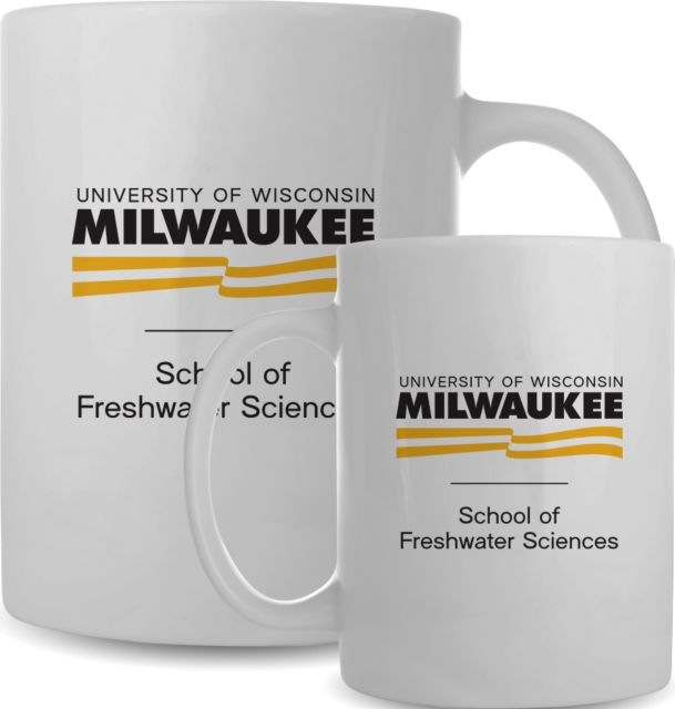 Wisconsin Milwaukee Full Color Mug 15oz UWM School of Freshwater Sciences Condensed Mark - ONLINE ONLY