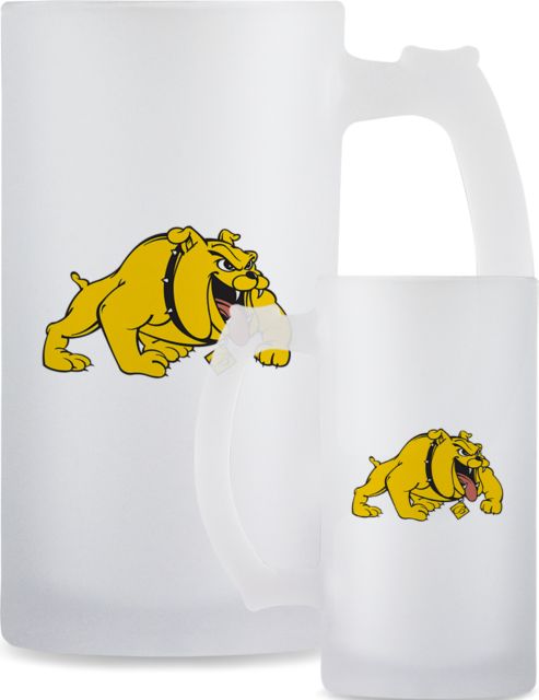 Bowie State Full Color Decorative Frosted Glass Mug 16oz Primary Mark - ONLINE ONLY