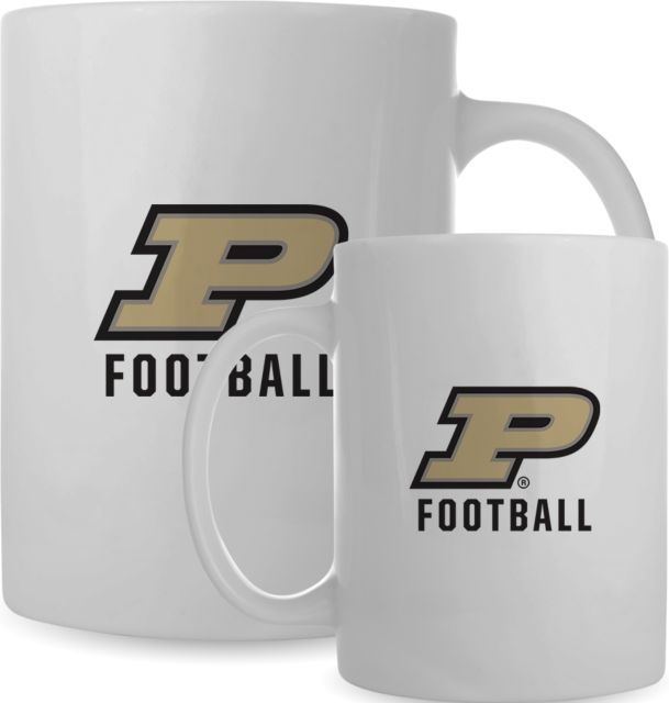Purdue Full Color Mug 15oz Purdue P - Football