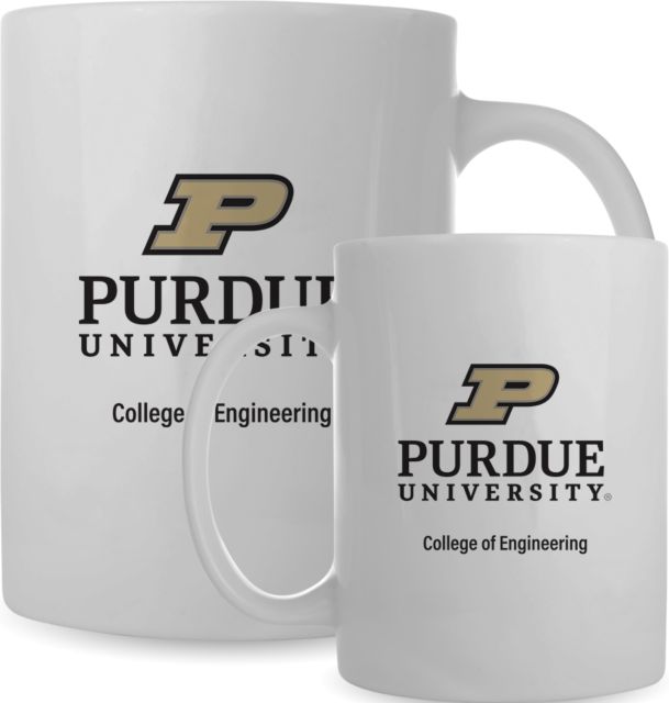 Purdue Full Color Mug 15oz Purdue COE - Stacked - ONLINE ONLY