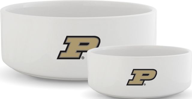 Purdue Ceramic Dog Bowl Primary Athletic Mark