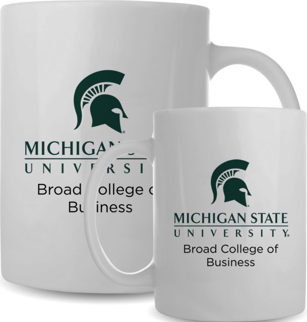 Michigan State Full Color Mug 15oz MSU Broad College of Business - ONLINE ONLY
