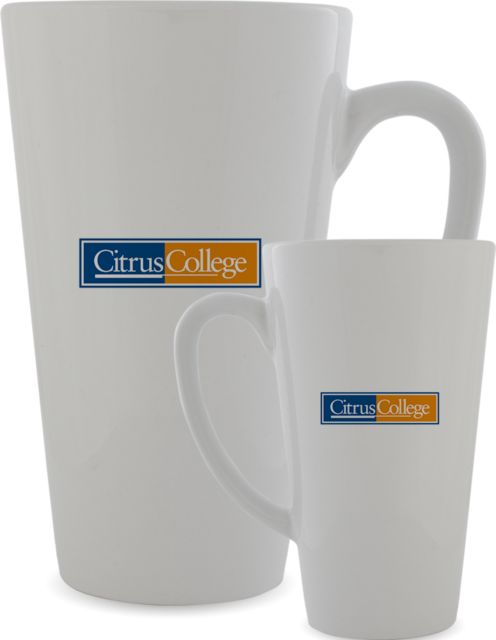 Citrus College Full Color Latte Mug 12oz Citrus College - Owl Mascot Decal - ONLINE ONLY