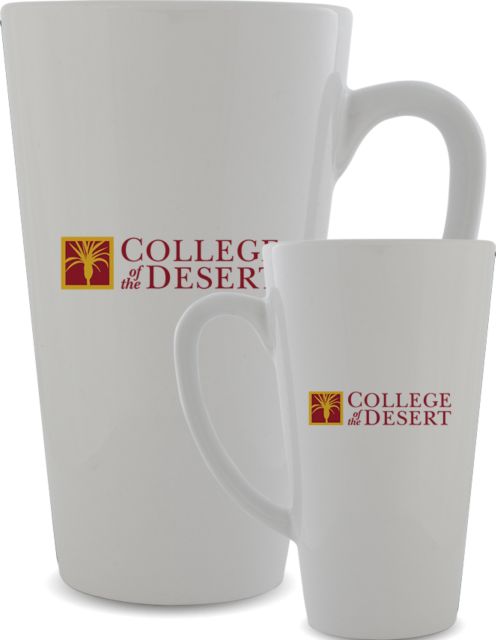 College of the Desert Full Color Latte Mug 12oz COD with Roadrunner - ONLINE ONLY