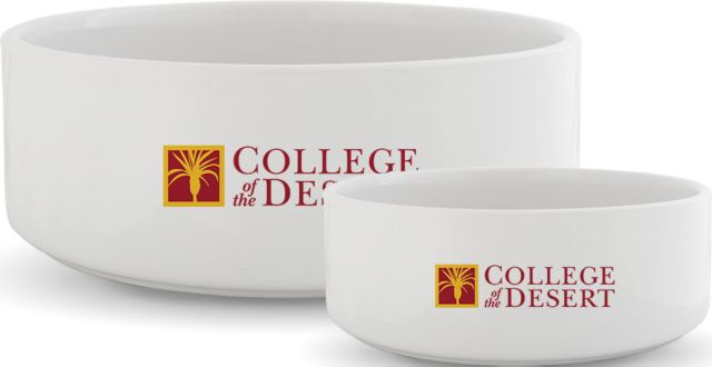 College of the Desert Ceramic Dog Bowl College of the Desert - ONLINE ONLY
