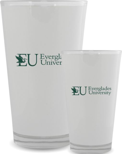 Everglades Univ Full Color Glass 17oz Everglades University Primary - ONLINE ONLY