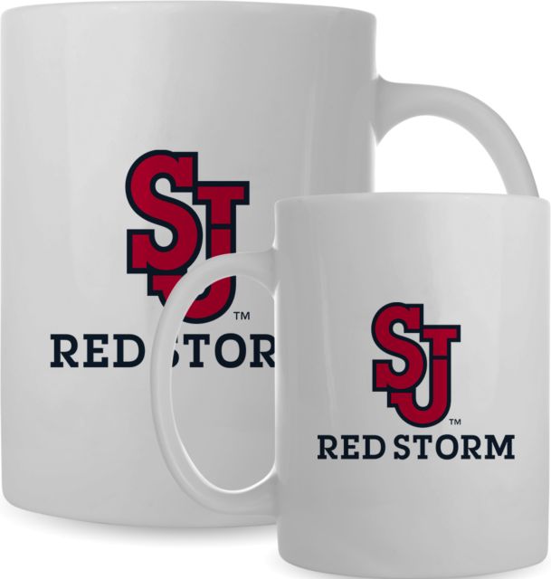 St. Johns Full Color Mug 15oz SJ Redstorm Stacked - ONLINE ONLY