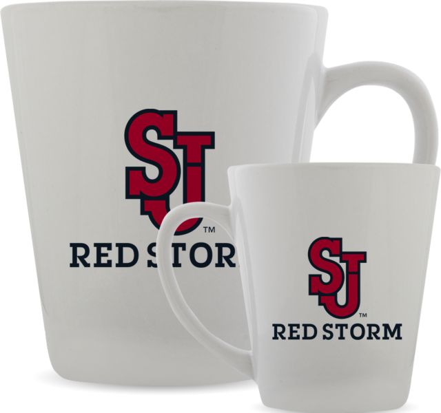 St. Johns Full Color Latte Mug 12oz SJ Redstorm Stacked - ONLINE ONLY