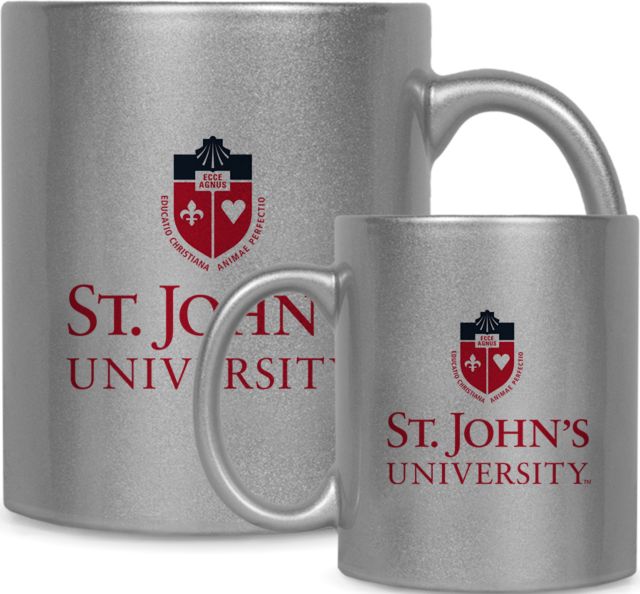 St. Johns Full Color Metallic Mug 11oz                           University Mark Stacked - ONLINE ONLY