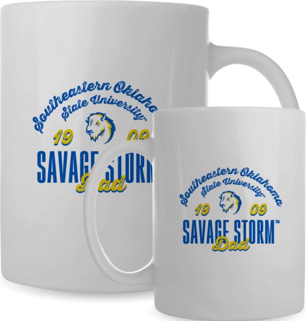 Southeastern Oklahoma State Full Color Mug 15oz Savage Storm Dad - ONLINE ONLY