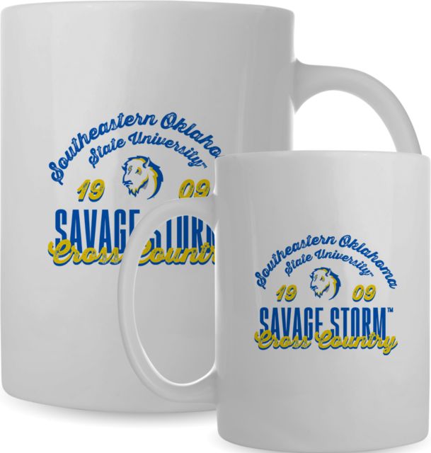 Southeastern Oklahoma State Full Color Mug 15oz Savage Storm Cross Country - ONLINE ONLY