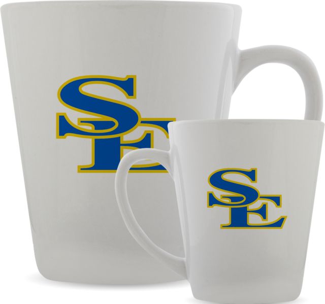 Southeastern Oklahoma State Full Color Latte Mug 12oz SE Symbol - ONLINE ONLY
