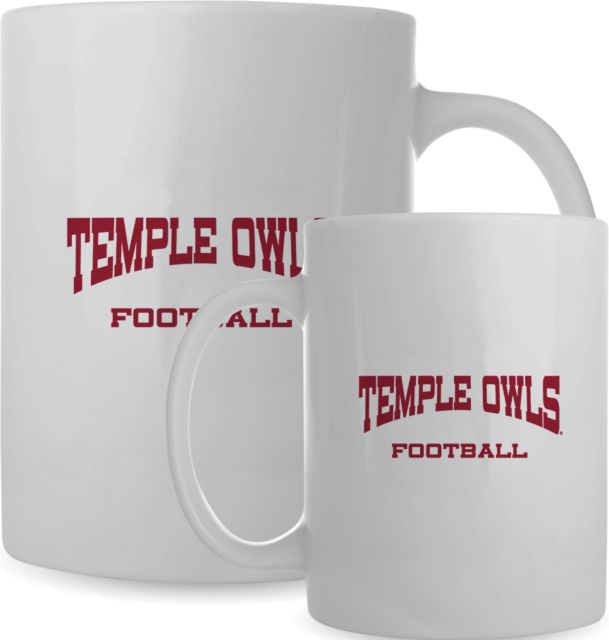 Temple Full Color Mug 15oz Football - Temple University - ONLINE ONLY