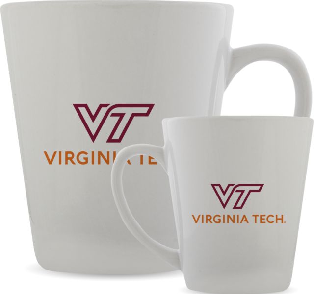 Virginia Tech Univ Full Color Latte Mug 12oz Primary Institutional Mark - ONLINE ONLY