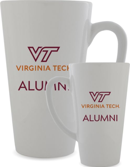Virginia Tech Full Color Latte Mug 17oz Alumni - ONLINE ONLY