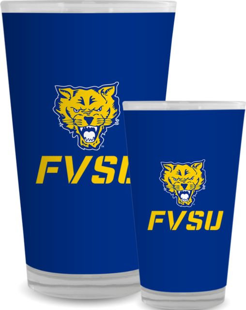Fort Valley State Full Color Glass 17oz Primary Mark - ONLINE ONLY