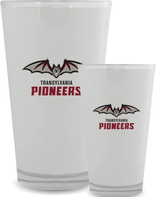Transylvania Full Color Glass 17oz Transylvania Pioneers - Mascot - ONLINE ONLY