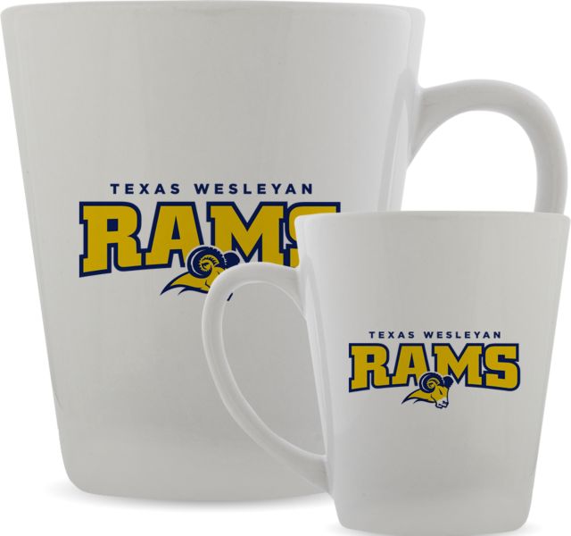 Texas Wesleyan Full Color Latte Mug 12oz Primary Mark - ONLINE ONLY