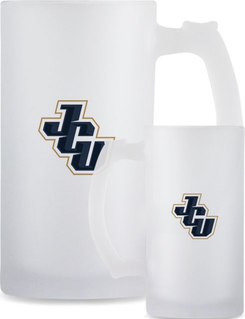 John Carroll Full Color Decorative Frosted Glass Mug 16oz JCU - ONLINE ONLY