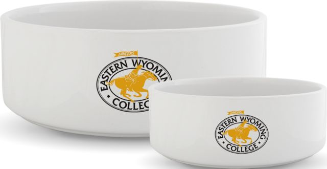 Eastern Wyoming Ceramic Dog Bowl Eastern Wyoming College Lancers Primary Mark - ONLINE ONLY