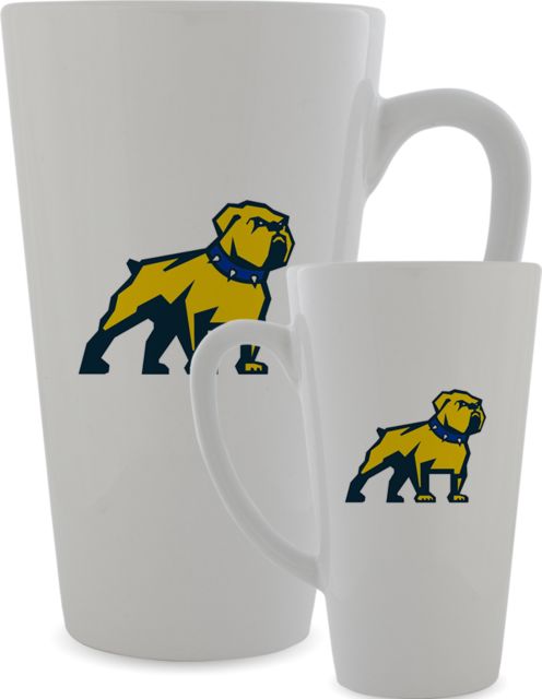 Allan Hancock Full Color Latte Mug 12oz Allan Hancock College Bulldogs Mascot Head - ONLINE ONLY