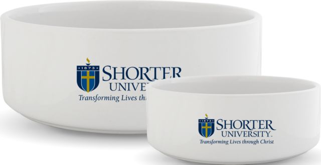 Shorter Univ Ceramic Dog Bowl Shorter University Wordmark - ONLINE ONLY