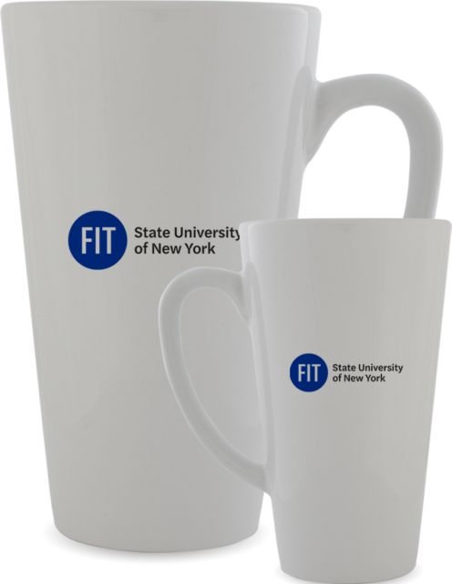 Fashion Institute Full Color Latte Mug 12oz FIT State University of New York - Wordmark - ONLINE ONLY