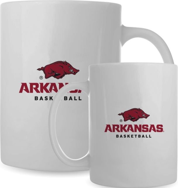 Arkansas Full Color Mug 15oz Arkansas w/ Big Red - Basketball