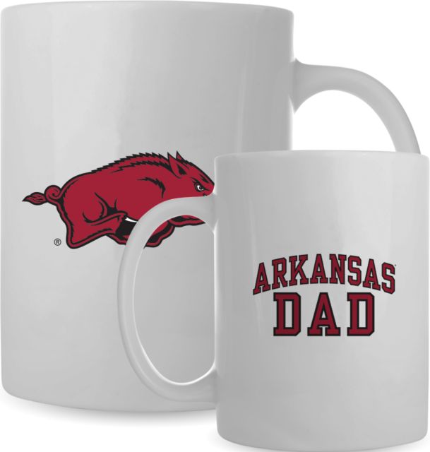 Arkansas Full Color Mug 15oz Arkansas Dad w/ Big Red