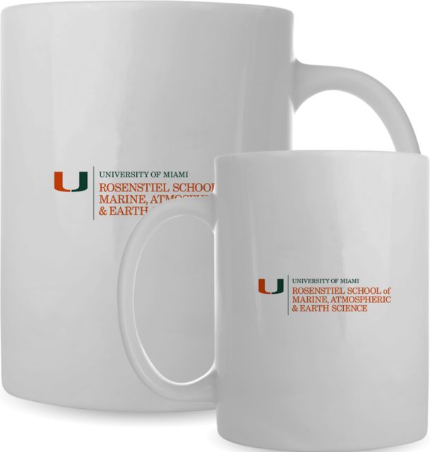 Miami Full Color Mug 15oz U Miami Rosenstiel School of Marine Atmospheric Earth Science - Horizontal - ONLINE ONLY