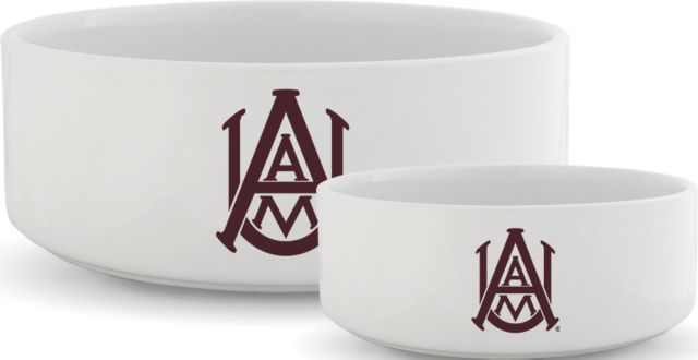 Alabama AandM Ceramic Dog Bowl Primary Mark - ONLINE ONLY