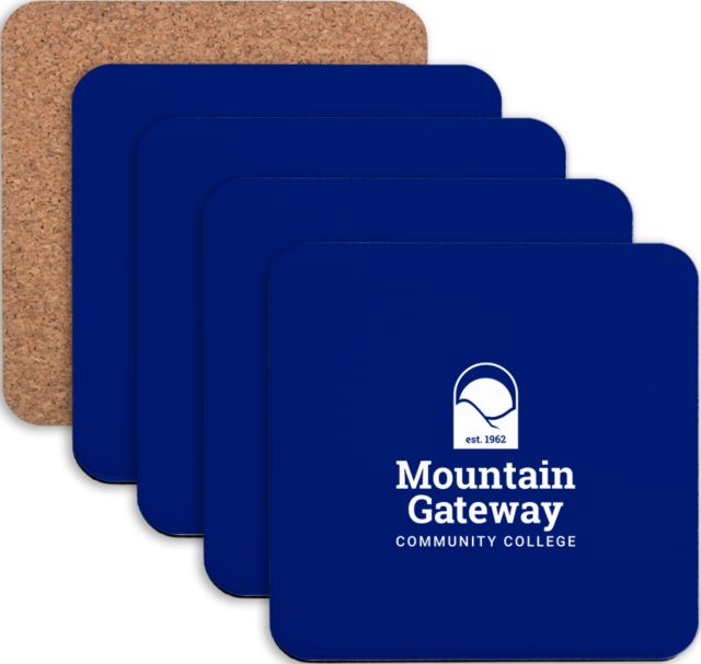Mountain Gateway Hardboard Coaster w/Cork Backing 4/set Mountain Gateway CC Stacked - ONLINE ONLY