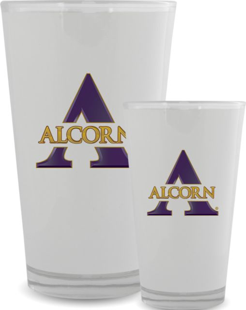Alcorn Full Color Glass 17oz Alcorn A - ONLINE ONLY