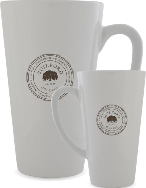 Guilford College Full Color Latte Mug 12oz Guilford College Full Emblem - ONLINE ONLY