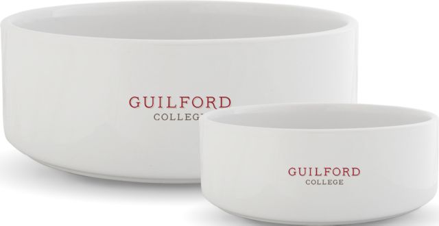 Guilford College Ceramic Dog Bowl Guilford College Wordmark - ONLINE ONLY