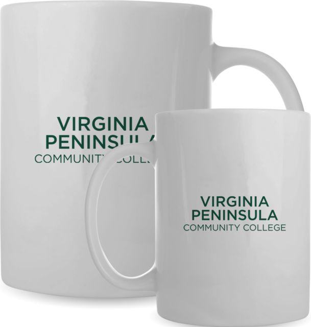 Virginia Peninsula Full Color Mug 15oz Virginia Peninsula Community College Stacked - ONLINE ONLY