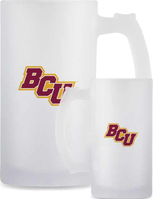 Bethune Cookman Full Color Decorative Frosted Glass Mug 16oz BCU - ONLINE ONLY