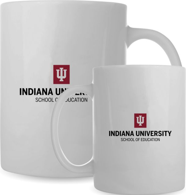 Indiana Full Color Mug 15oz Indiana University School of Education Stacked - ONLINE ONLY