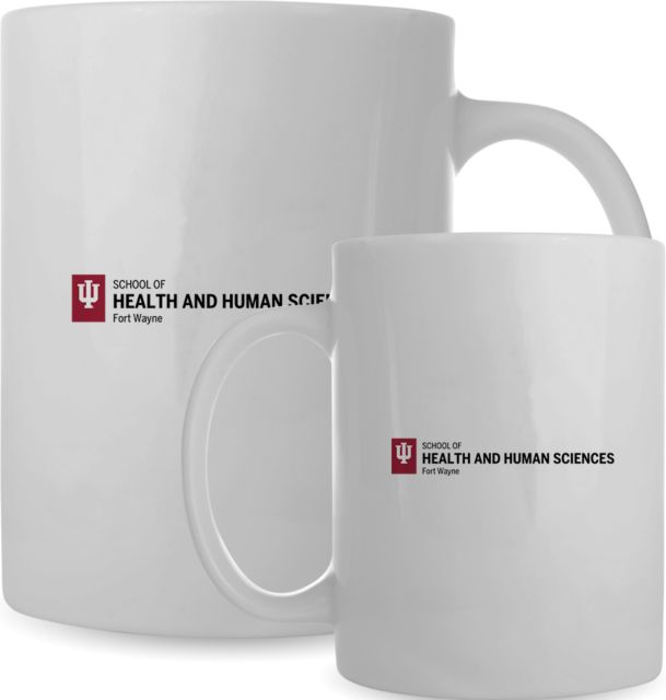 Indiana Full Color Mug 15oz IU Fort Wayne School of Health and Human Sciences Horizontal - ONLINE ONLY