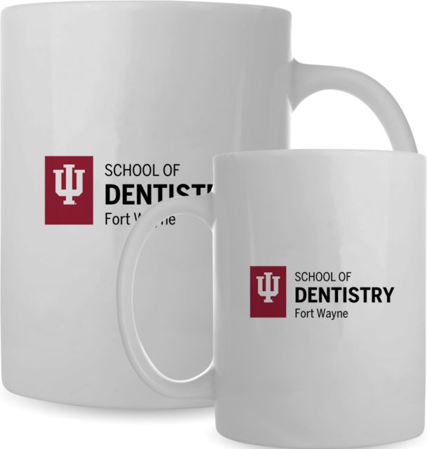 Indiana Full Color Mug 15oz IU Fort Wayne School of Dentistry Horizontal - ONLINE ONLY