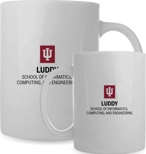 Indiana Full Color Mug 15oz Indiana University Luddy School of Informatics Stacked - ONLINE ONLY