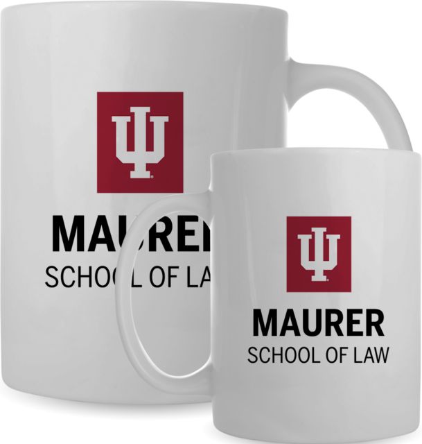 Indiana Full Color Mug 15oz Indiana University Maurer School of Law Stacked - ONLINE ONLY