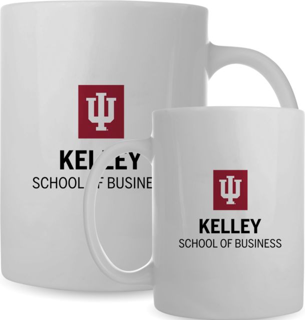 Indiana Full Color Mug 15oz Indiana University Kelley School of Business Stacked - ONLINE ONLY